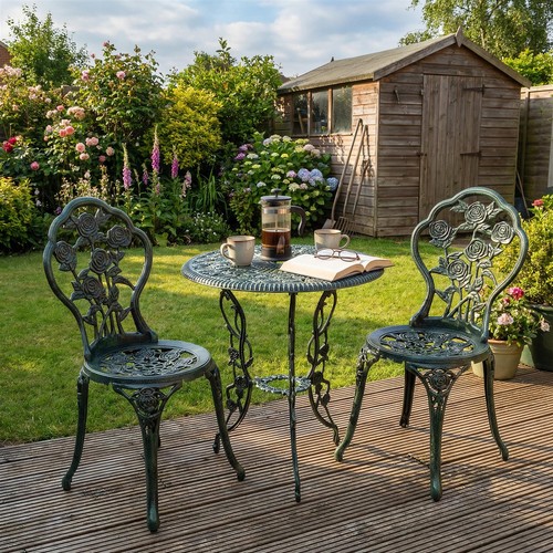 Green bistro set garden - bistro,