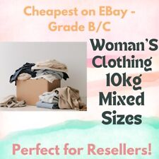 Woman’s Clothes Mixed Sizes -10kg - Bulk Job Lot Bundle  Mixed Brands  Grade B/C