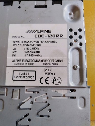 Alpine cde 120rr - cde-120rr, stereo