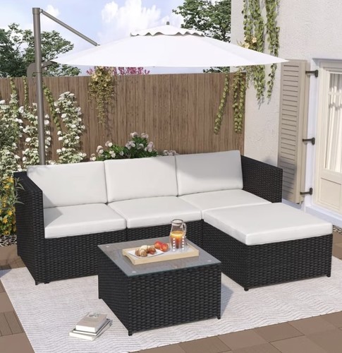 5pc rattan garden furniture - 5pc,