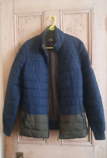 Men's Kangol Quilted Puffer Jacket, UK Size Small - Blue & Green