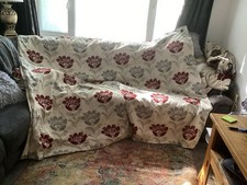 Dunelm Curtains Grey and Red