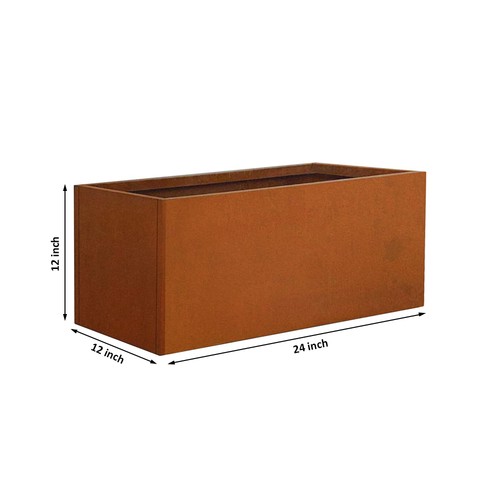 Corten steel planters - steel,