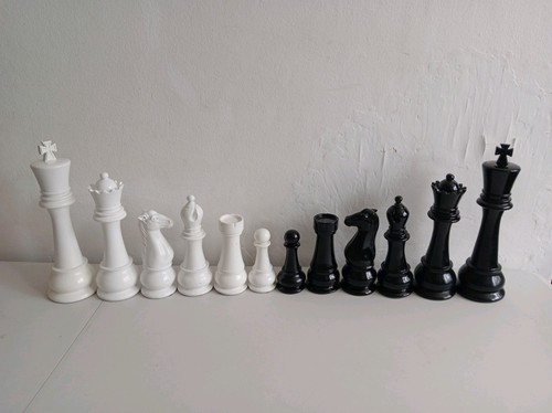 Large decorative wooden chess - large,