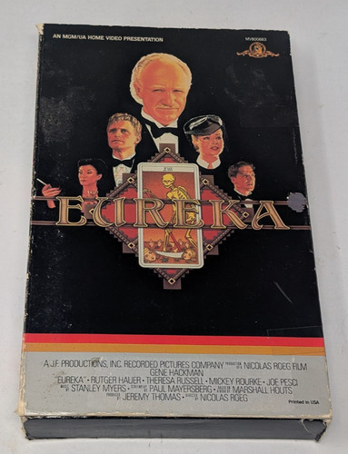 Eureka vhs 1983 mgm - eureka,