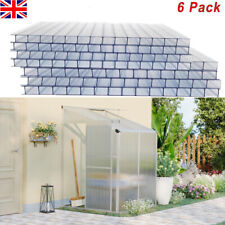 14 Pcs Clear Polycarbonate Roofing Sheets 4mm Twinwall Panels Greenhouse Sheet