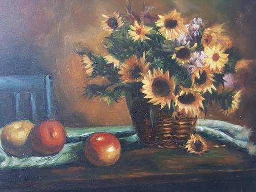 Small vintage painting - vintage,