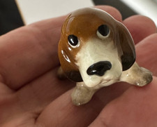 Vintage Hagen Renaker Papa Basset Hound #959 Variation Miniature Dog Figurine
