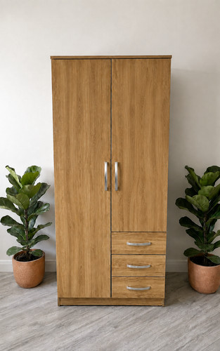 Ready assembled oak door - assembled, 2-door