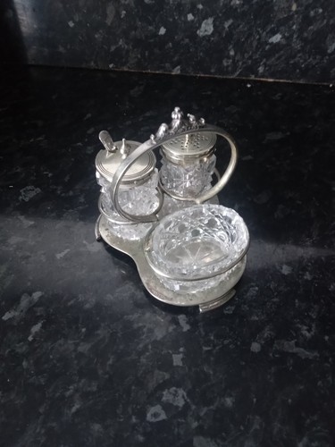 Vintage silver plated cruet - silver-plated,