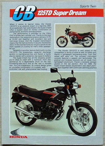 Honda cb125td super dream - honda,