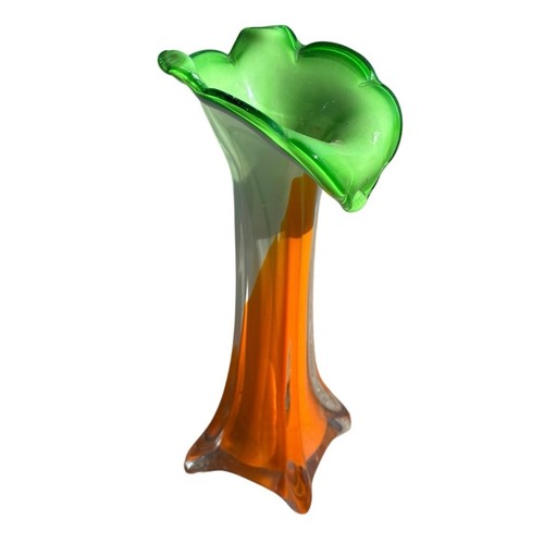 Vintage mcm glass vase - vintage,