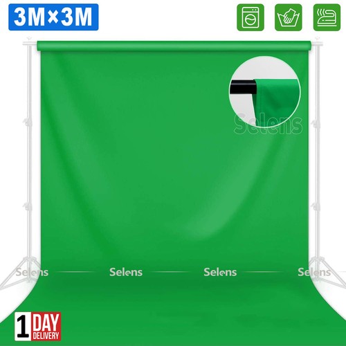 Green screen backdrop - green, 3m