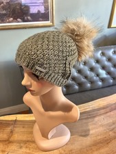 Seeberger Women’s Green Fur Bobble Hat One Size