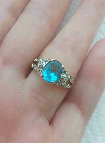 9ct 375 yellow gold topaz - 375,