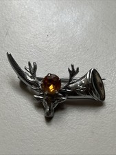 Mizpah Scottish Brooch Horn