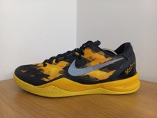 Nike Kobe 8 Sulfur Electric Black Yellow 2012 Basketball Shoes UK 8.5