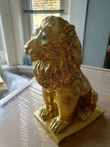 Hand gold gilded with aqua - gilded,