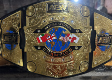 All Elite wrestling championship belt AEW international wrestling replica belt