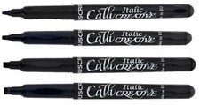 Callicreative Manuscript Italic Calligraphy Black Fine Medium Broad Pens
