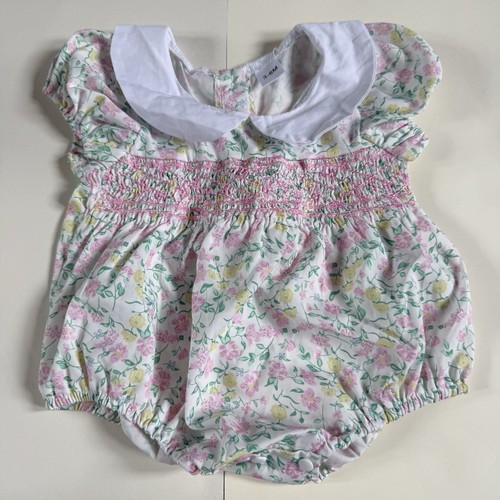 Baby girl smocked - girl, floral