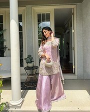 Lilac Beauty Flared Palazzo