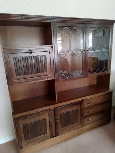 Vintage oak wooden - wooden, dresser/