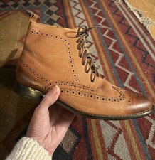 Initial Brown Leather Brogue