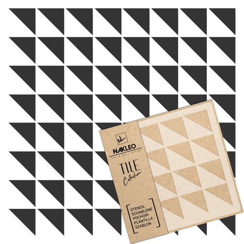 Reusable plastic tile stencil - reusable,