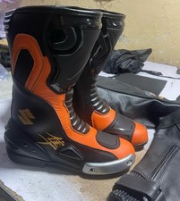 Motorcycle Boots Leather Racing Motorbike Leather Boots Mens Biker Boots