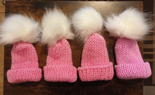 Hand knitted dolls - x4,