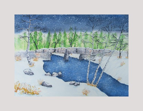 Original watercolour mounted - original,