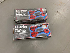 Clarke suction lifter sets x 2 for handling glass, sheet metal, marble etc