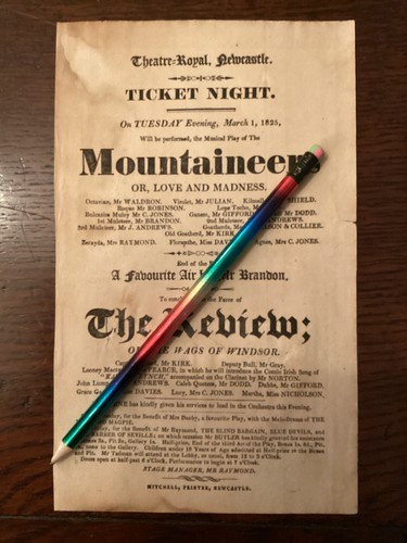 Georgian playbill flyer - georgian,