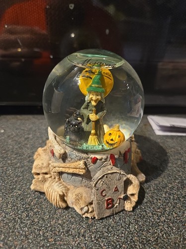 Halloween water globe - globe, witch