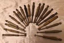 20 VINTAGE HAND TURNED WOOD LACE MAKING BOBBINS probably  MALTESE