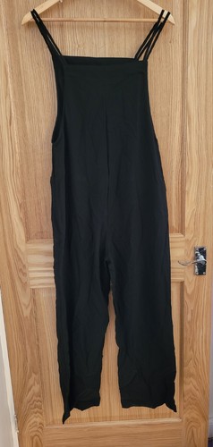 Women black dungarees - women's, size