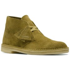 Clarks Originals Mens DESERT BOOT Mid Green Suede Desert Boots
