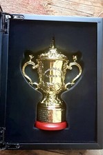 Rugby World Cup replica trophy Webb Ellis Cup limited edition presentation box