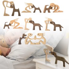 Wooden Statue Sitting Woman