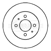 2x Brake Discs Pair Vented