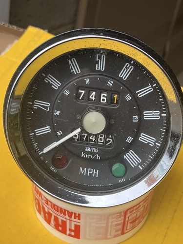 Classic car 100mph speedo - car,