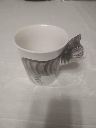 Tabby cat hand - tabby, painted