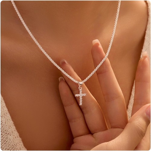 Sterling silver cross - 1,