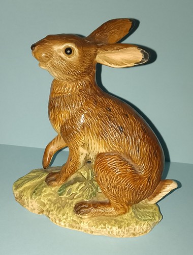 German porcelain brown hare - german,