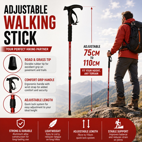 Red anti shock walking - x, anti-shock