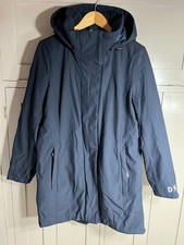 DKNY Parka Coat Hooded Long | Ladies | Blue | Medium