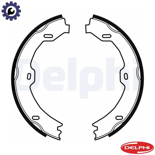 Brake shoe set parking - brake,