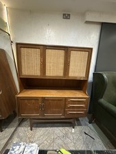 VINTAGE RATTAN/WOOD CABINET