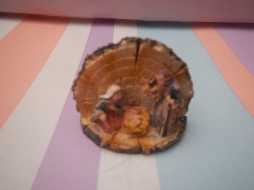 Tiny miniature nativity scene - miniature,